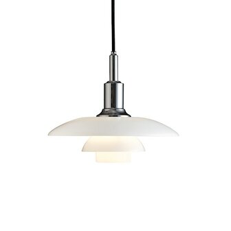 Louis Poulsen PH3/2 hanglamp, verlichting, hoogglans chroom of zwart