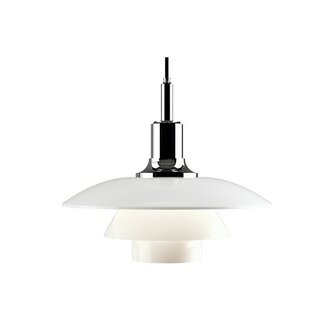 Louis Poulsen PH3,5/3 hanglamp, verlichting, hoogglans chroom of zwart