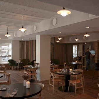 Louis Poulsen PH3,5/3 hanglamp, verlichting, hoogglans chroom of zwart