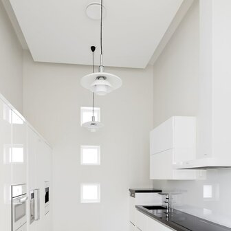 Louis Poulsen PH3,5/3 hanglamp, verlichting, hoogglans chroom of zwart