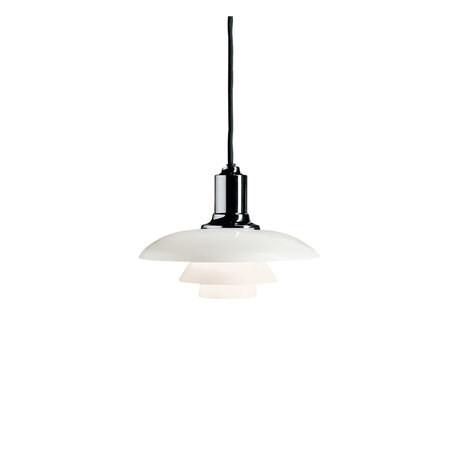 Louis Poulsen PH2/1 hanglamp, verlichting, hoogglans chroom of zwart