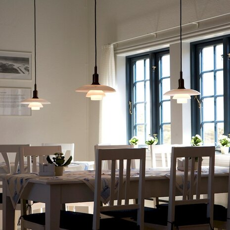 Louis Poulsen PH3,5/3 hanglamp, verlichting, hoogglans chroom of zwart