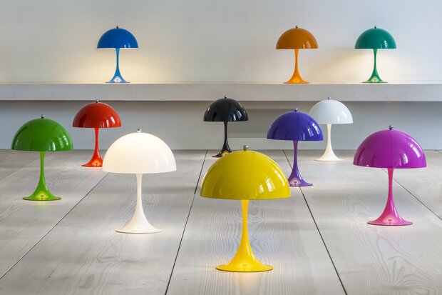 Louis Poulsen Panthella mini tafellamp, verlichting