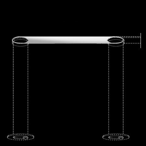 Cini & Nils hanglamp Passepartout25, mat wit, mat zwart, chroom, messing,