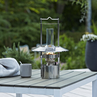 Stelton Scheepslamp, olielamp groot RVS, 44 cm hoog