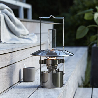 Stelton Scheepslamp, olielamp groot RVS, 44 cm hoog