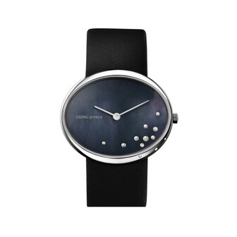 Georg Jensen horloge 423 Vivianna Oval Black