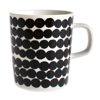 Marimekko servies Oiva beker wit/zwart 2,5 dl 063296-190