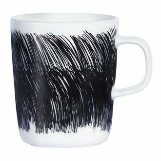 Marimekko servies Oiva beker wit/zwart 2,5 dl 066013