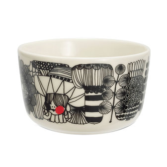 Marimekko servies Oiva schaaltje wit/zwart/rood 2,5 dl 063299-193