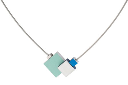 CLIC groene Ketting met aluminium en magneten C145B