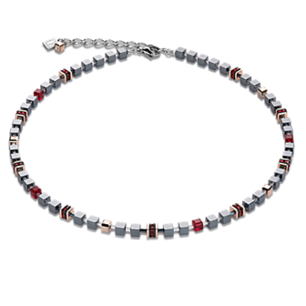 Coeur de Lion Ketting 4857/ /0300 Haematite Red