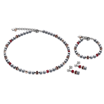 Coeur de Lion Ketting 4857/ /0300 Haematite Red