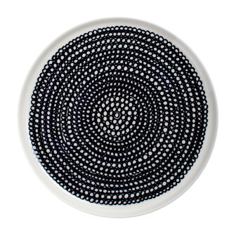 Marimekko servies Oiva klein bord wit/zwart 20 cm 063303-199