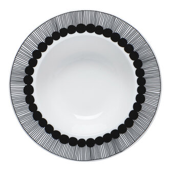 Marimekko servies Oiva diep bord wit/zwart 2,5 dl 066683-190