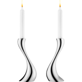 Georg Jensen Cobra kandelaar middel set van 2