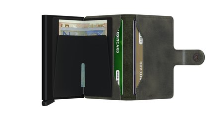 Secrid Miniwallet MV Vintage Olive Black portemonnee