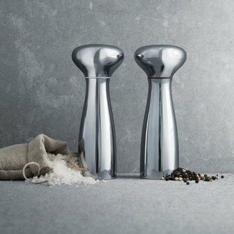 Georg Jensen Alfredo peper- en zoutmolen laag