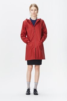Rains Regenjas W Coat Jacket rood 1246-20