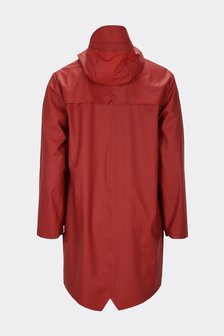 Rains Regenjas Long Jacket unisex rood 1202-20