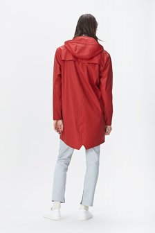 Rains Regenjas Long Jacket unisex rood 1202-20