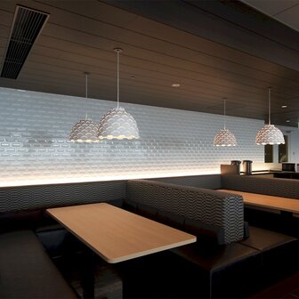 Louis Poulsen LC Shutters hanglamp, verlichting