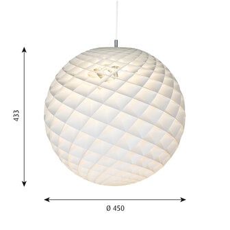 Louis Poulsen Patera &Oslash; 450 hanglamp, verlichting