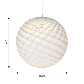 Louis Poulsen Patera &Oslash; 600 hanglamp, verlichting