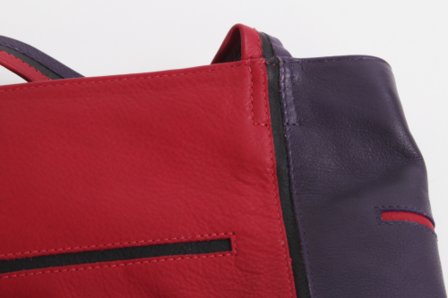 Krista's Helsinki Small zwart, rood, donker paars