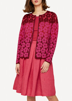 Oleana Cardigan 350 K cerise burgundy