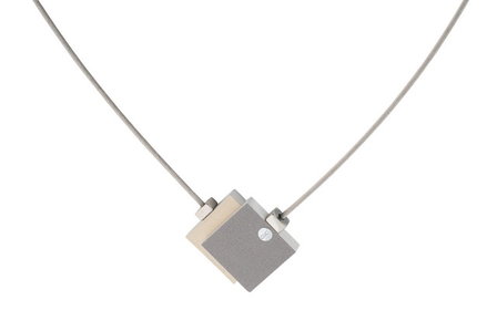 CLIC goud en antraciet Ketting aluminium en magneet C142G