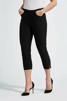 Laurie broek, model Caroline Regular Capri 3/4 basis viscose zwart 28041-99970&nbsp;