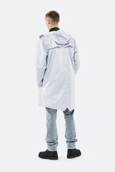 Rains Regenjas Long Jacket unisex Metallic Ice Grey 1202-96