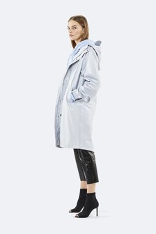 Rains Regenjas Fishtail Parka unisex metallic ice grey 1257-96