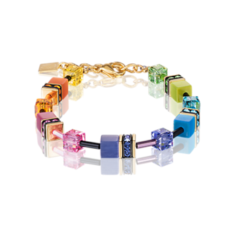 Coeur de Lion Armband 2838/ /1573 Multicolor Rainbow-Gold 2