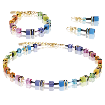 Coeur de Lion Armband 2838/ /1573 Multicolor Rainbow-Gold 2