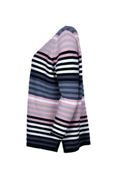 Mansted kleding Lela trui zwart accent rose