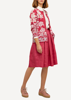 Oleana Cardigan 332 AV donker rose/licht rose