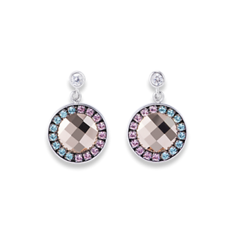 Coeur de Lion Oorbellen 4954/ /1906 Rose-turquoise