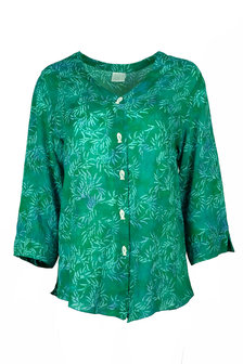 Unikat Artwear kleding blouse 134 emerald groen