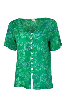 Unikat Artwear kleding blouse 130 emerald groen