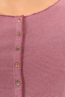 Jalfe 11927-407Q shirt met knopen ekologisch katoen rose-roodbordeaux