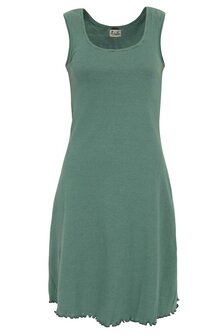 Jalfe 12084-408 jurk ekologisch katoen groen/blauwgroen
