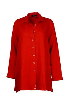 Ralston linnen blouse Wally Rood 61548