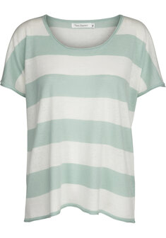 Two Danes shirt top Lucienne mintgroen wit
