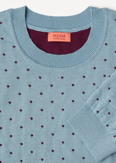 Oleana Shirt 348 KF blauw