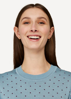 Oleana Shirt 348 KF blauw