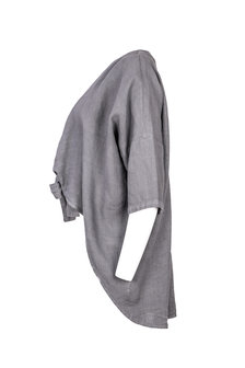 Blueberry Italia linnen jasje grijs 9027