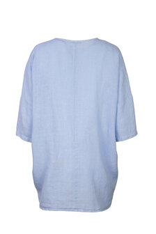 Blueberry Italia linnen jasje sky 9027