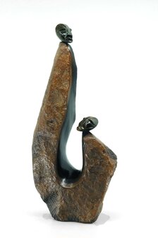 Stenen beeld uniek, Mother and Child, Wilbert Mapundo